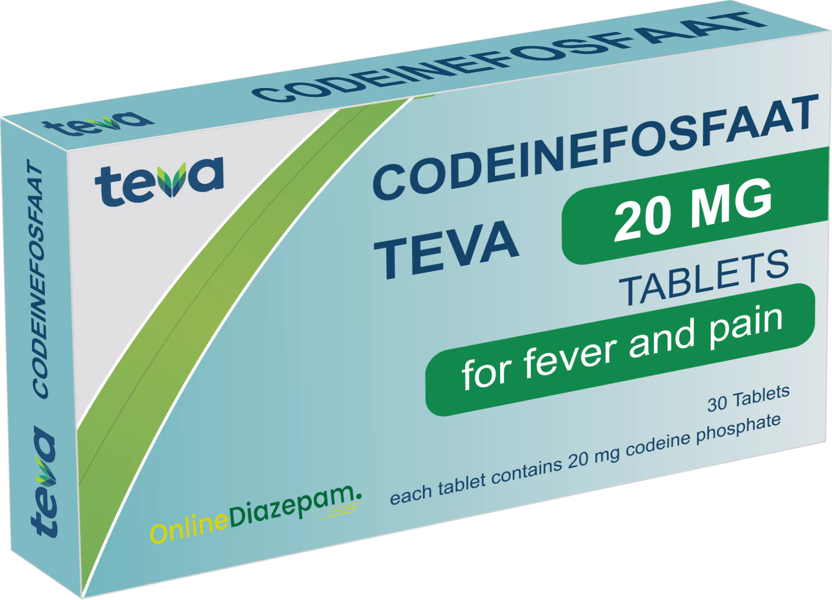 Codeine 20 mg tablets Netherlands